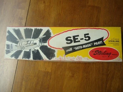 Sterling British SE-5 Balsa Wood Model Airplane Kit  20" Wing Span No M 5 - Image 1 of 4
