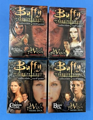 Set Of 4~Buffy The Vampire Slayer~CCG~The Wish Theme Decks~Collectible~Sealed - Image 1 of 4