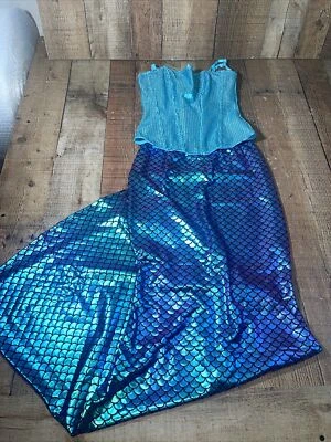 Spirit Creations 成人金属全息图闪亮美人鱼裙亮片上衣 — 第 1/4 张图片