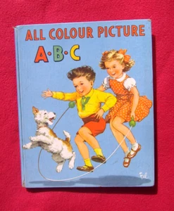 ALL COLOUR PICTURE A.B.C ~ VINTAGE HARDBACK - Picture 1 of 3