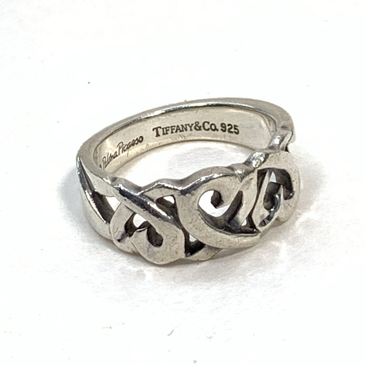 ユーズド品】TIFFANYFull Heart Ring石付き＊660