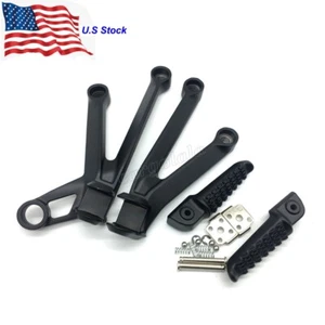 Motorcycle Rear Passenger Foot Pegs Bracket Fit Kawasaki Ninja ZX-10R 2004-2005 - Foto 1 di 6