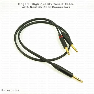 MOGAMI 2965 INSERT Cable with NEUTRIK Gold 1/4" Connectors. Choose your length.  - Picture 1 of 4