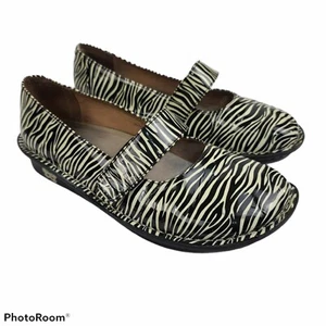 Alegria vernice Mary Jane's donna taglia 37 (US 7-71/2) stampa zebrata comfort - Foto 1 di 11