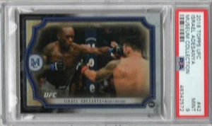 ISRAEL ADESANYA 2018 TOPPS UFC MUSEUM ROKIE RC #42 PSA 9 MINT POP 19 VERY RARE! - Picture 1 of 2