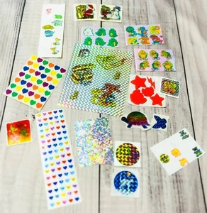Vintage 80s/90s Prism Holographic STICKER Collection Lot Stickers Reflective - Picture 1 of 17