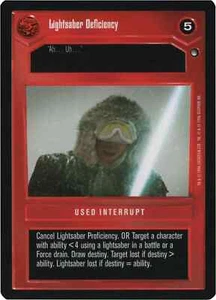 Lightsaber Deficiency (Hoth-Limited) | Decipher Star Wars CCG | NM/LP - Bild 1 von 1