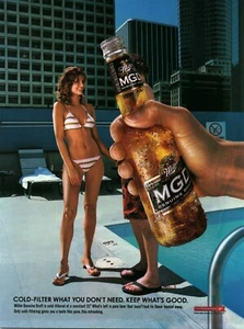 2003 PRINT AD - MILLER ORIGINAL DRAFT BEER AD - MGD - BIKINI SEXY POOLSIDE HEELS - Bild 1 von 1