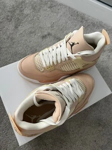 Jordan 4 Retro Shimmer Argento Metallico. UK taglia 4 - Foto 1 di 6