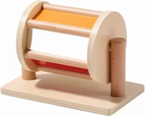 Rainbow Colorful Spinning Drum Wooden Montessori Toy - Picture 1 of 7