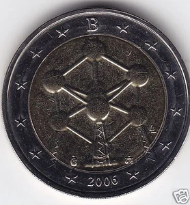 manueduc  2 Euros BELGICA 2006  ATOMIUM RARA CIRCULADA BUENA CONSERVACIÓN - Imagen 1 de 1