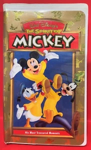 The Spirit of Mickey His Most Treasured Moments VHS Clamshell 1998 Walt Disney - Imagen 1 de 1