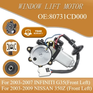 Motor Ventana Para 03-07 Infiniti G35 Y 03-09 Nissan 350Z Delantero Izquierdo Lado Del Conductor - Imagen 1 de 17