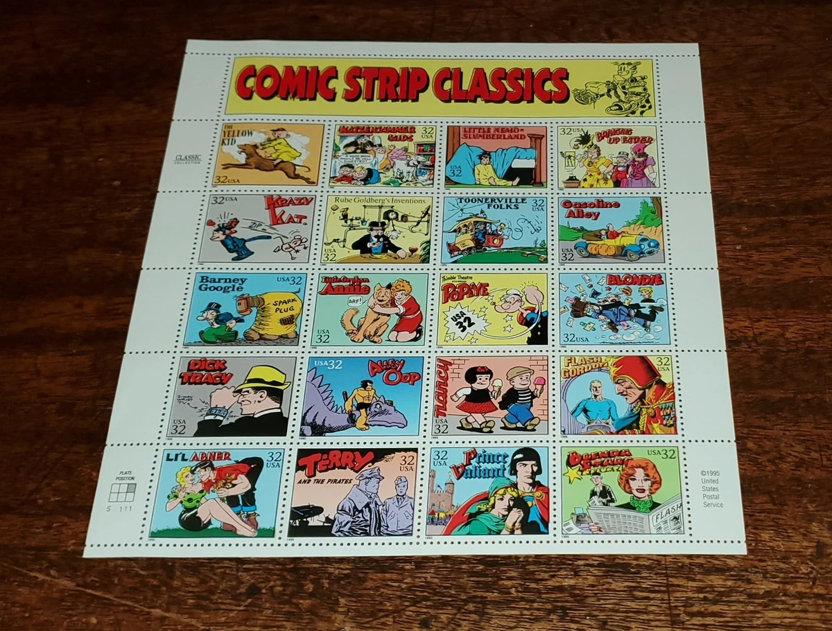 32 Cent Denomination US Stamp Sheets Comics for sale | eBay