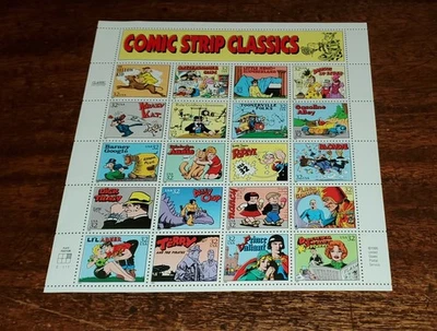 COMIC STRIP CLASSICS USPS .32 CENT STAMP! COMPLETE SHEET OF 20 MINT MNH - Image 1 of 3