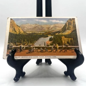 Bow Valley Showing Golf Course Banff National Park Canada Postcard - Picture 1 of 2