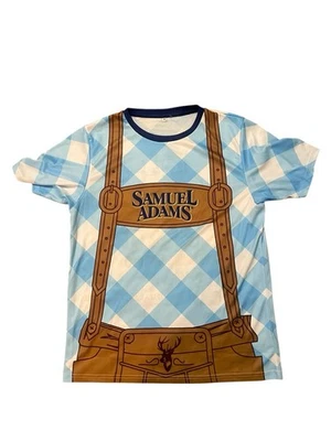 Camiseta Samuel Adams Oktoberfest Beer Mock Lederhosen para hombre mediana Foto 1 de 4