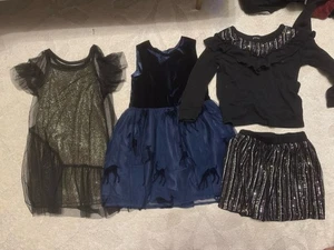 3 Girl Sparkly Fancy Dresses Sz 5 - Target EUC - Picture 1 of 1