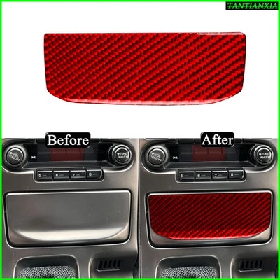 Consola central de fibra de carbono roja para Acura NSX 1990-2005 borde de panel Cigartte Foto 1 de 4