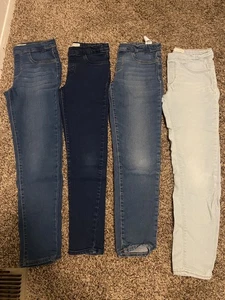 Lot of 4 Levi’s Girls Pull-on Jegging Adjustable Waist Size 14. - Picture 1 of 13