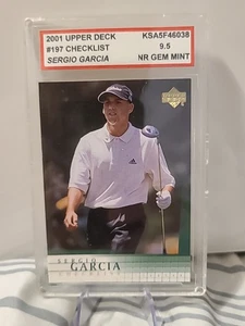 2001 Upper Deck Sergio Garcia Checklist Rookie Card #197 KSA 9.5 (PSA 9-10 Comp) - Bild 1 von 2