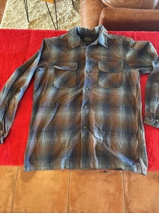 Pendleton board shirt new w/o tags  Med Blu/Red/Gry - Picture 1 of 9
