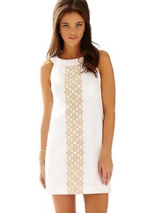 LILLY PULLITZER Resort weißes Jacqueline ärmelloses Etuikleid Gr. 0 - Bild 1 von 10