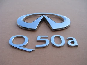 14 15 16 17 18 19 20 21 22 23 INFINITI Q50 A REAR EMBLEM LOGO BADGE SIGN A46651 - Picture 1 of 5