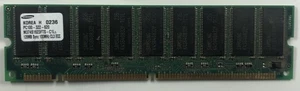 Samsung 128MB PC100 100MHz CL3 ECC UDIMM ( M374S1623FTS-C1L ) REF - Bild 1 von 1