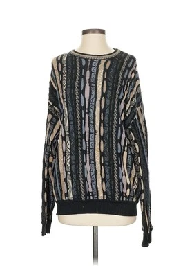 Suéter Retro Neiman Marcus Estilo Coogi Estampado Algodón Años 90 S  Foto 1 de 4
