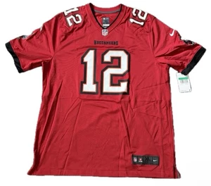 Tom Brady Tampa Bay Buccaneers Nike On Field Game Football Jersey Red Men NFL XL - Picture 1 of 5