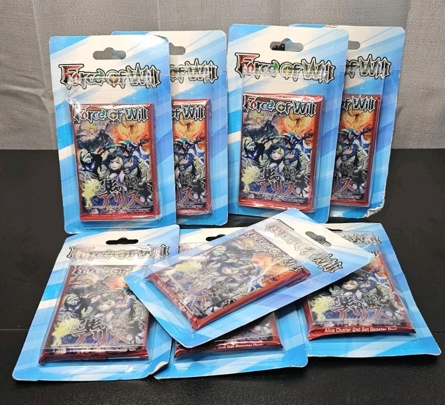 8 X Force of Will The Twilight Wanderer Alice Cluster 2nd Set Booster Packs - Image 1 of 3