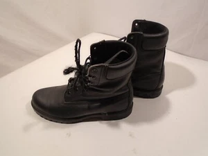 Rocky Steel Toe Thinsulate Black Leather Boots Size 11M grunge goth - Picture 1 of 6