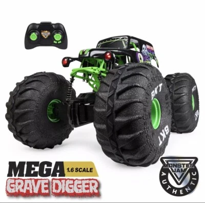 Official GRAVE DIGGER MEGA All-Terrain R/C 1:6 Scale Monster Truck Lights 4+yrs - Image 1 of 4