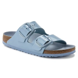 Birkenstock Arizona große Schnalle Ledersandale Lack staubig blau US5 EU36 1021472 - Bild 1 von 5
