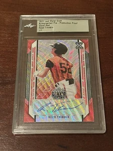 Reed Trimble 2021 Leaf Metal Baseball Encased Auto 1/1 Proof RC Orioles - Picture 1 of 3