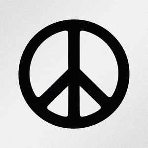 Calcomanía de vinilo pegatina Peace Symbol coche portátil moto (ia) - Imagen 1 de 9
