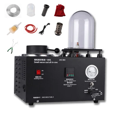 Máquina de fundición al vacío horno de fusión de oro de 2 kg para inversión en fundición de joyas Foto 1 de 4