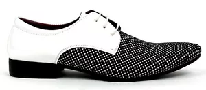 New Men's Italian Style Lace Up Wedding Shoes Smart Formal Party Jazz spat Funky - Picture 1 of 9