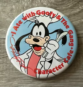 Disney I Ate With Goofy and the Gang Charakter Cafe Pinback Button 1989 - Bild 1 von 2