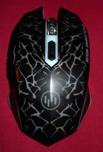 Recharagable CPI Optical Gaming Mouse Wireless LED Color Black FAST SHIP