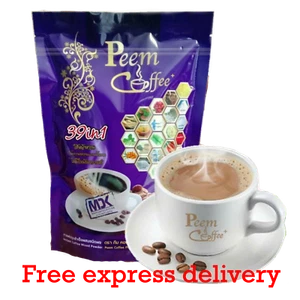 10X Peem Coffee Herbs 39 In 1 Instant Coffee Mix Powder for Healthy lover - Picture 1 of 11