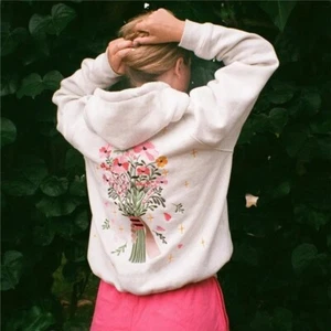 Women's Zip-Up Hoodie Jacket Loose Fit Streetwear, Autumn Winter Warm - Picture 1 of 9