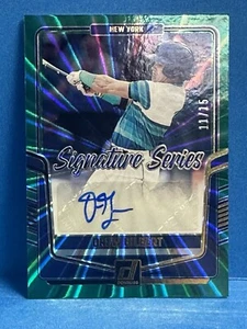 2024 Donruss Drew Gilbert Auto Signature Series /15 Green Laser Mets New York - Picture 1 of 7