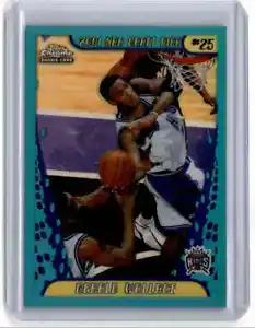 2001-02 Topps Chrome Refractor Gerald Wallace RC Sacramento Kings #152 - Picture 1 of 2