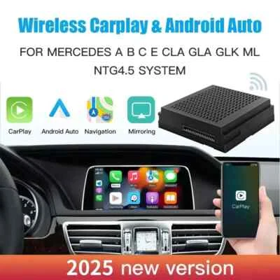 Wireless CarPlay & Android Auto for Mercedes Benz A/B/C/E/CLA/GLA/GLK/ML NTG4.5 - Image 1 of 4