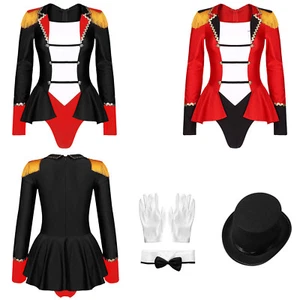 Damen Zirkus Ringmaster Fransen Schulter Vampir Teufel Cosplay Kostüm Festival - Bild 1 von 42