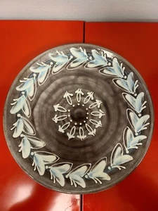 Plato de cerámica firmado Orcas Island diseño abstracto - Imagen 1 de 6