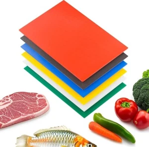 Paquete de 6 tablas de cortar Clivia de 20 x 15 x 1/2 pulgadas de plástico comercial NSF - Imagen 1 de 7