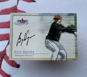 2001 Fleer BILLY WAGNER AUTOGRAPHics Auto 2025 HOF ASTROS Autograph METS 2000 - Picture 1 of 7
